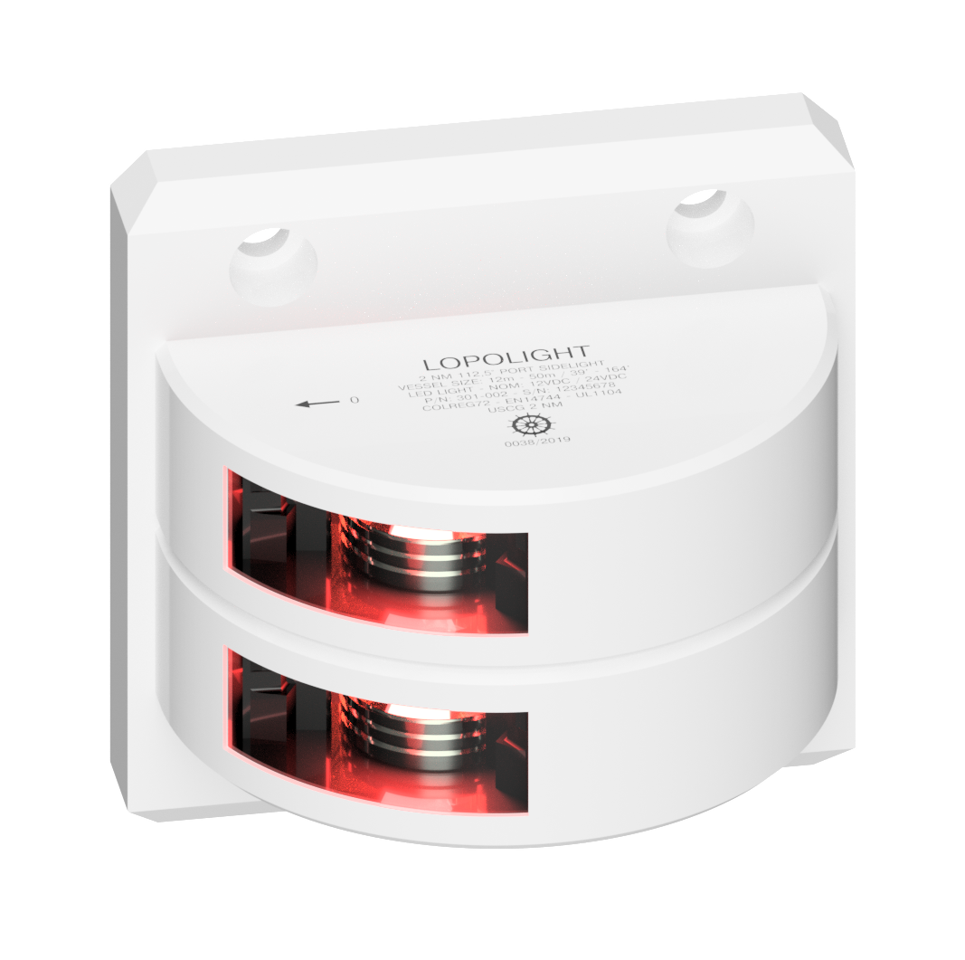 2nm 112,5° Red, Port, Double, white ceramic coated 2nm 112,5° Red, Port, Double, white ceramic coated